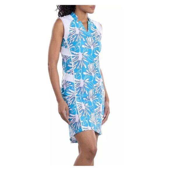 SwingDish Women's Claudia Printed Golf Tennis Dress Size Large - Picture 1 of 8